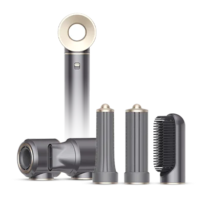 AeroLift multi-styler attachments for curling, smoothing, and drying