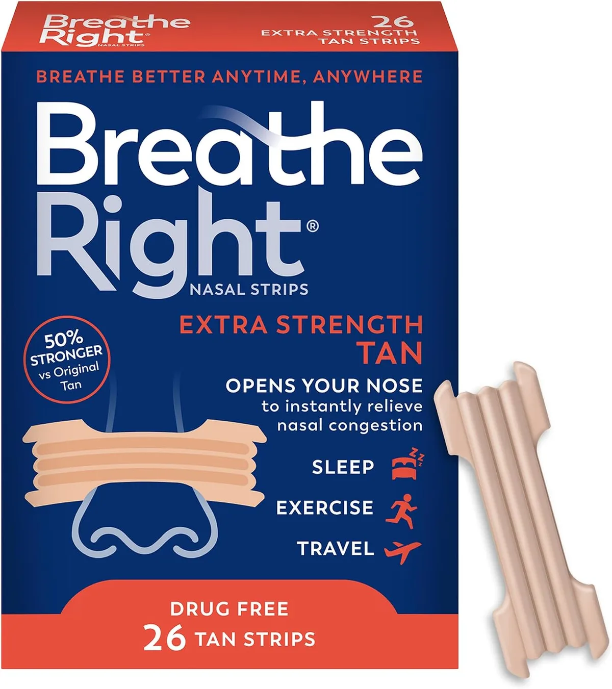 Breathe Right Extra Strength nasal strips