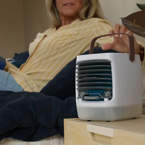 ChillWell 2.0 in use for personal cooling