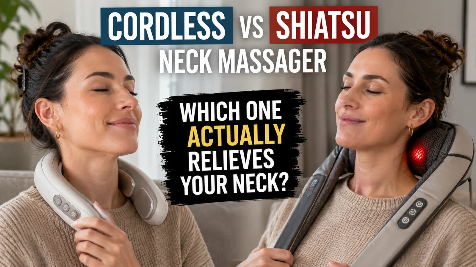 Cordless vs Shiatsu Neck Massager: Which One Actually Relieves Your Neck? — cordless vs shiatsu neck massager | GearPuff