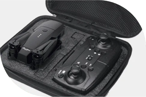 Folded arms make the Cyber Falcon Drone compact for travel