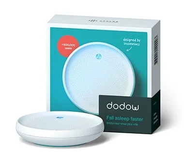 Dodow fits easily on a nightstand, barely takes up space