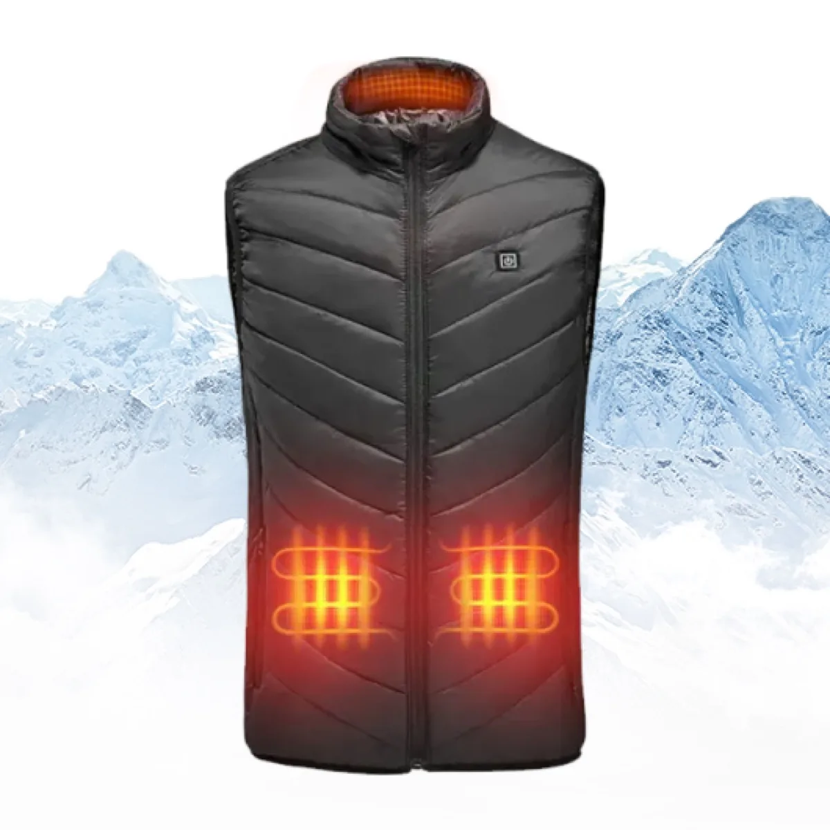 HeatArmor heated vest heating zones