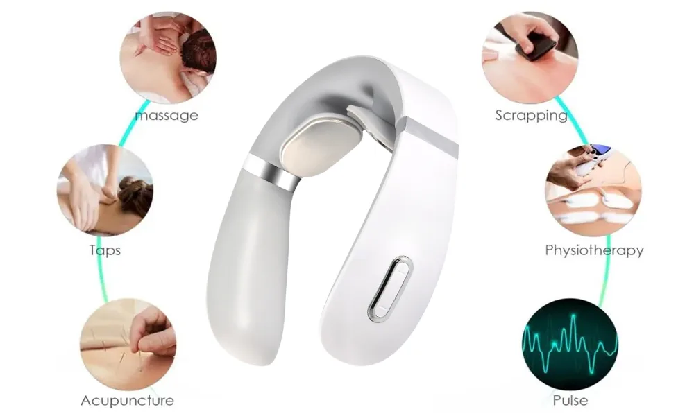 Hilipert neck massager heating mode keeping a steady 107°F warm compress