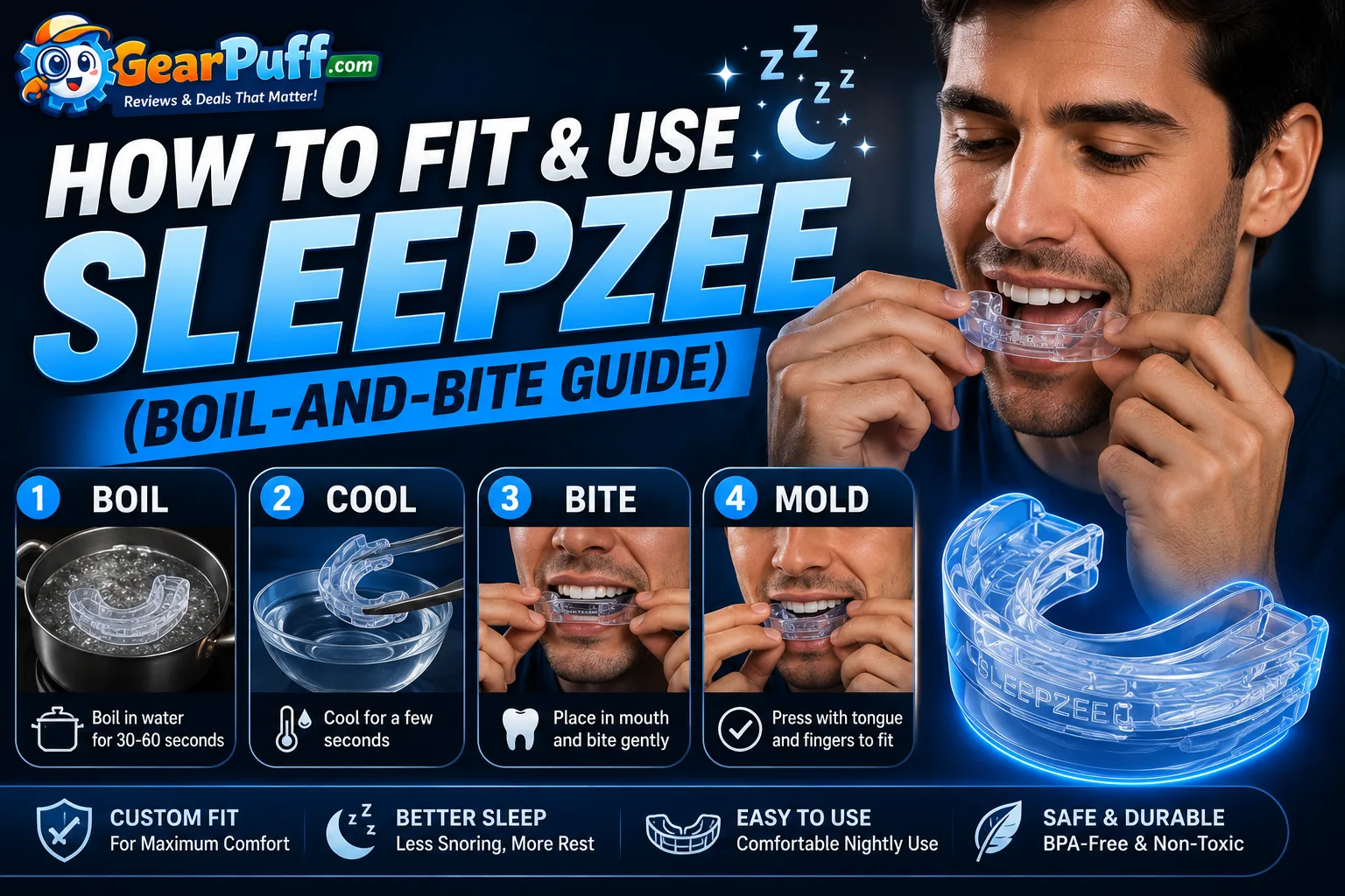 How to Fit and Use SleepZee (Boil-and-Bite Guide)