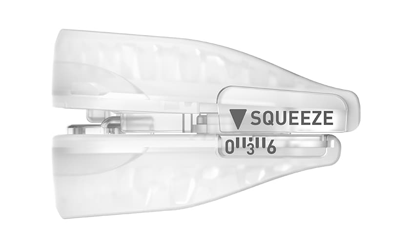 SnoreRX side view showing custom-fitted mouthpiece design