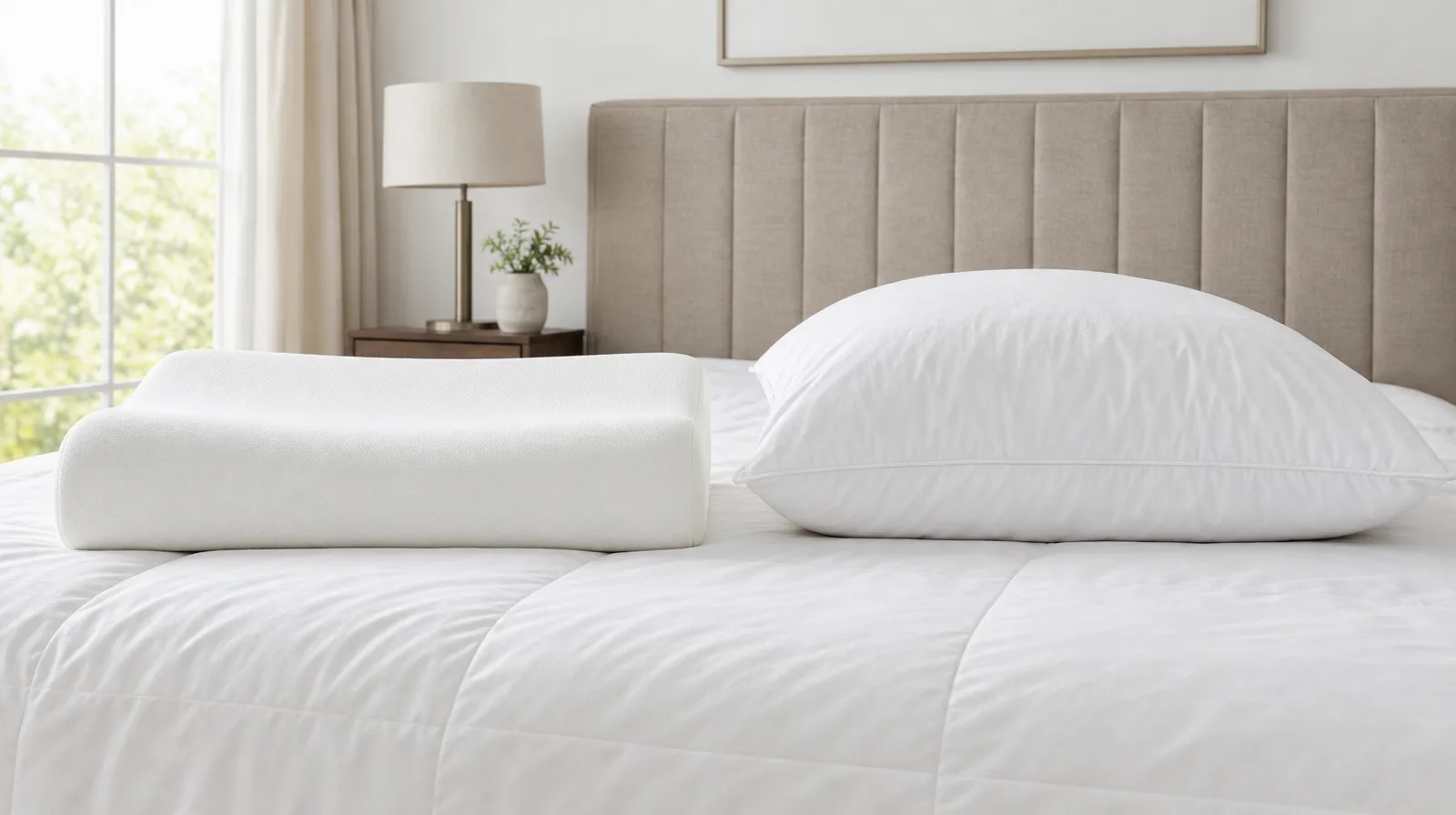 Memory Foam vs Down Pillow: Which Should You Sleep On? — memory foam vs down pillow | GearPuff