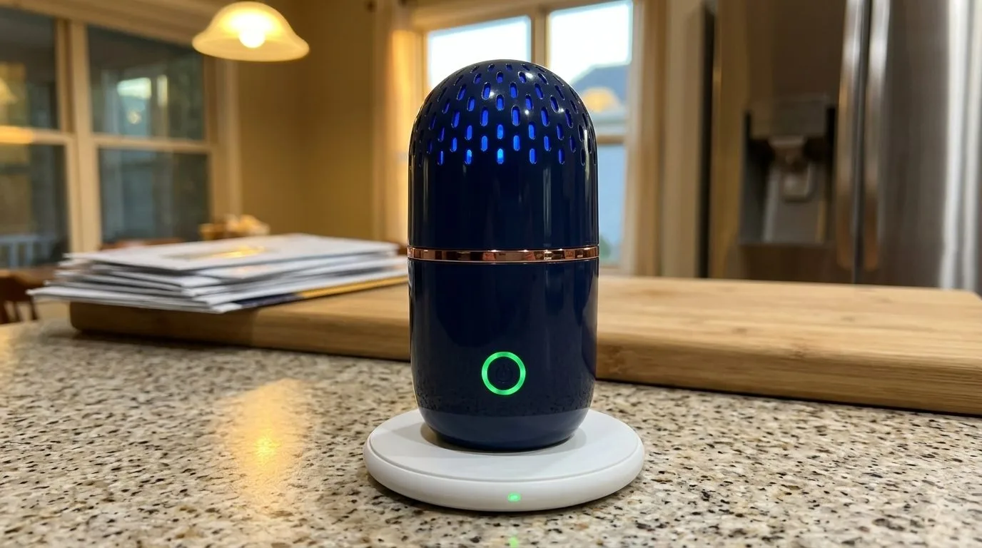 PodBloom on wireless charging base
