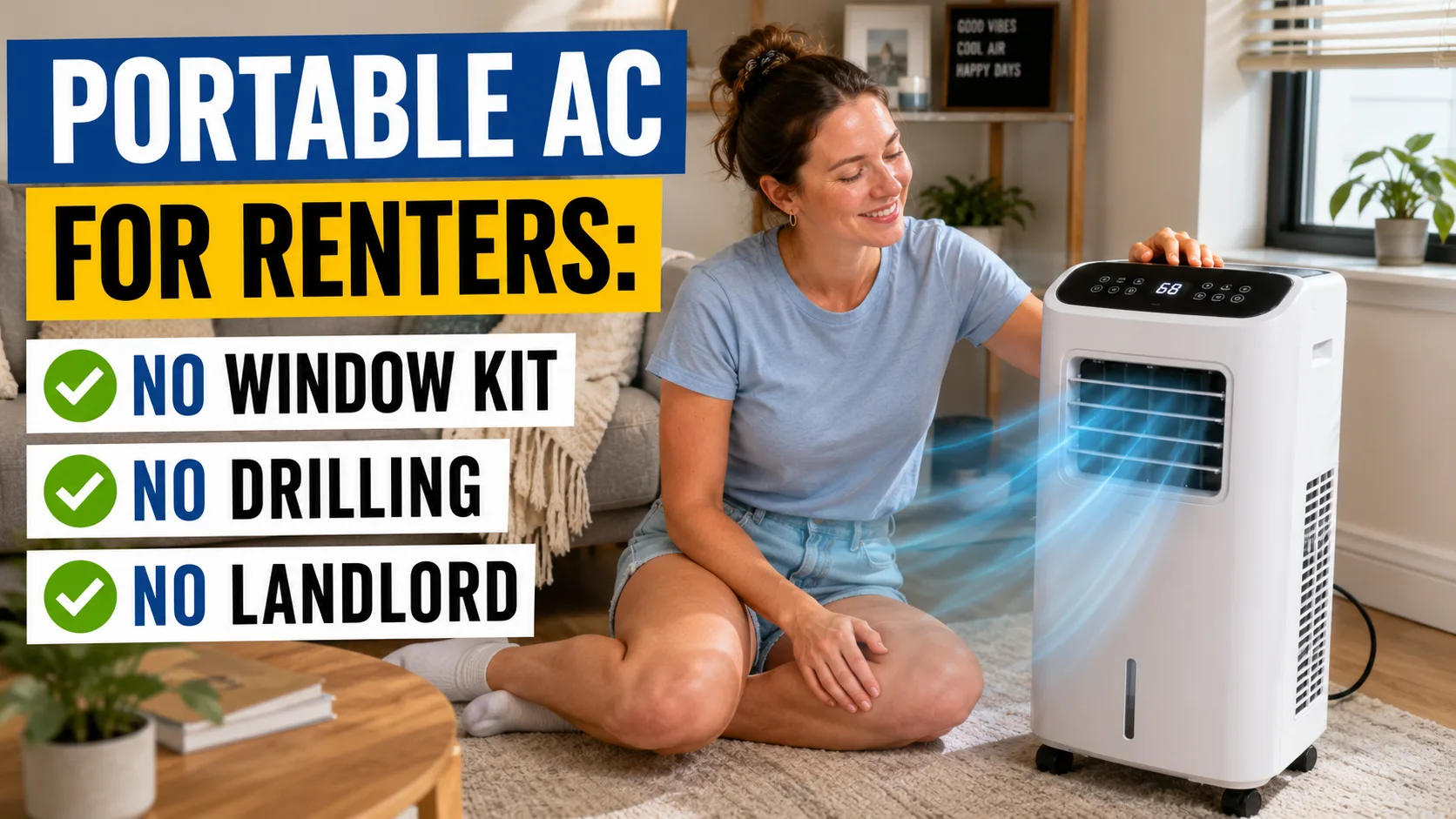 Portable AC for Renters: No Window Kit, No Drilling, No Landlord — portable ac for renters | GearPuff