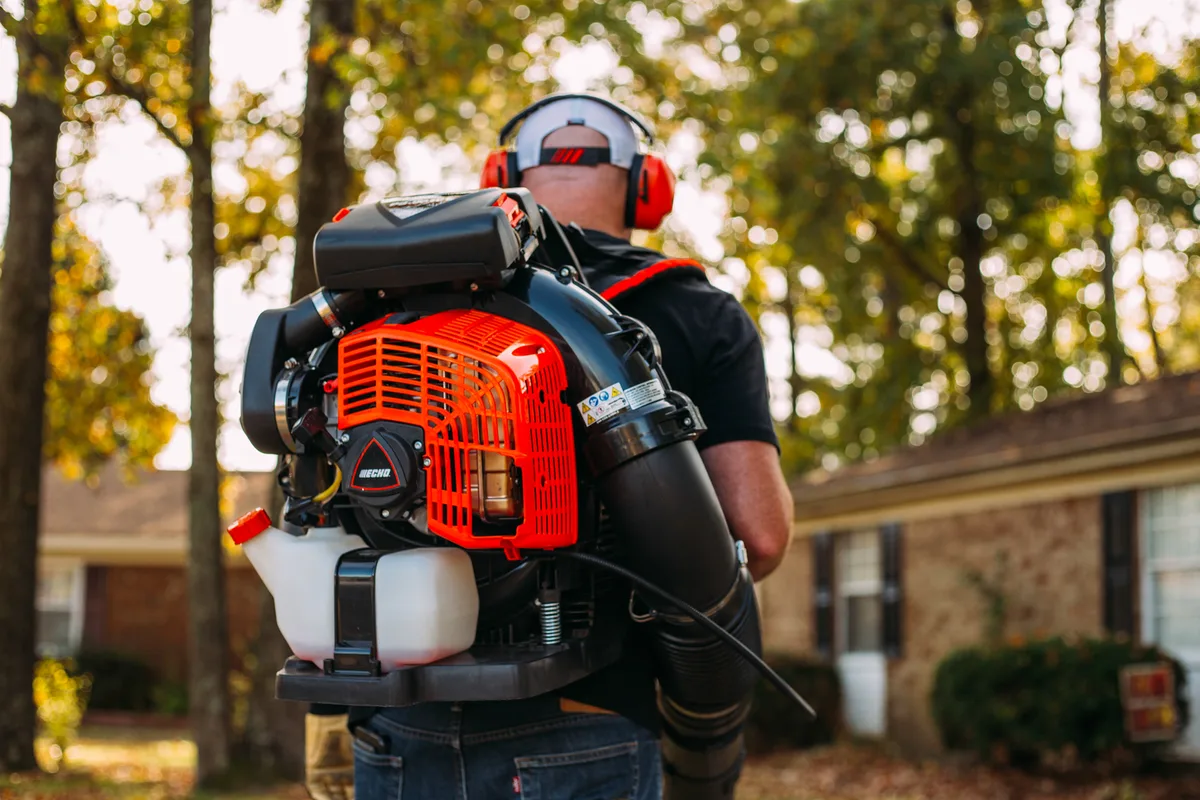 Cordless handheld electric leaf blower, same tool class as PowerStack