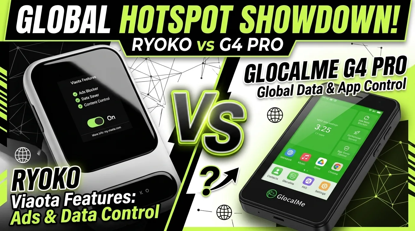 Ryoko vs GlocalMe G4 Pro: Which Portable WiFi Wins in 2026? — ryoko vs glocalme | GearPuff