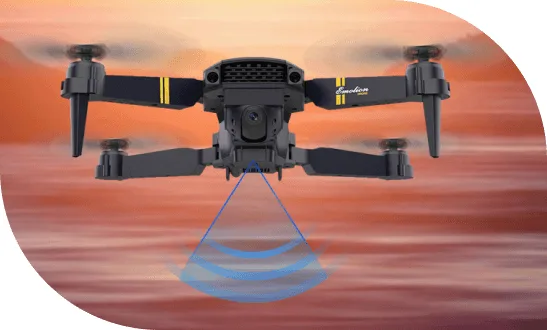 The foldable arms make the Sky Hawk Drone compact for travel