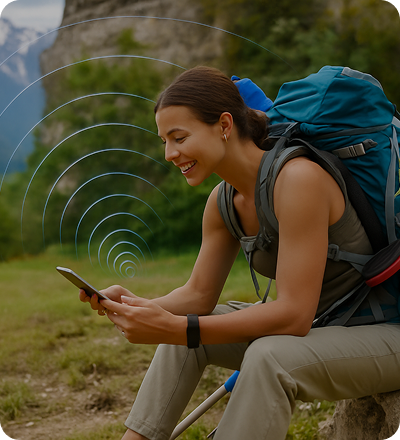 Solis outdoor WiFi hotspot used as backup home internet