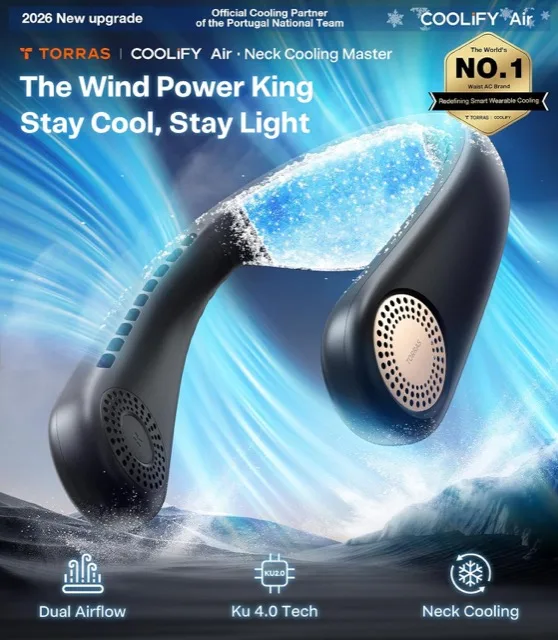 TORRAS COOLIFY neck cooler with dual airflow band and cooling plate